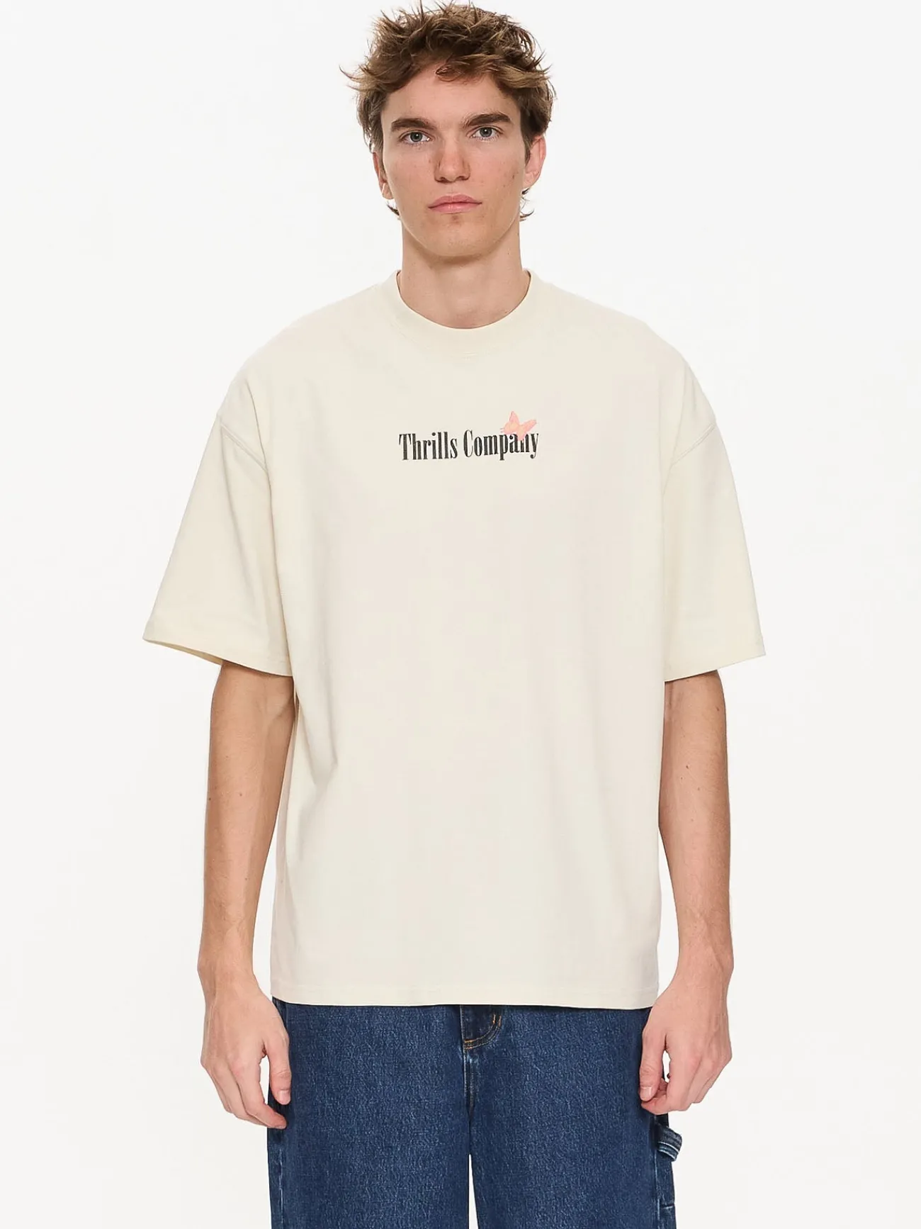 New Thrills Adapt Box Fit Oversize Tee - Heritage White HeritageWhite
