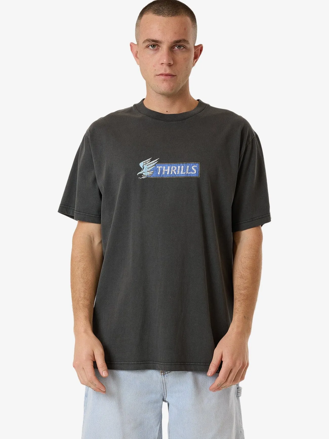 Outlet Thrills Allegiance Merch Fit Tee - Merch Black MerchBlack