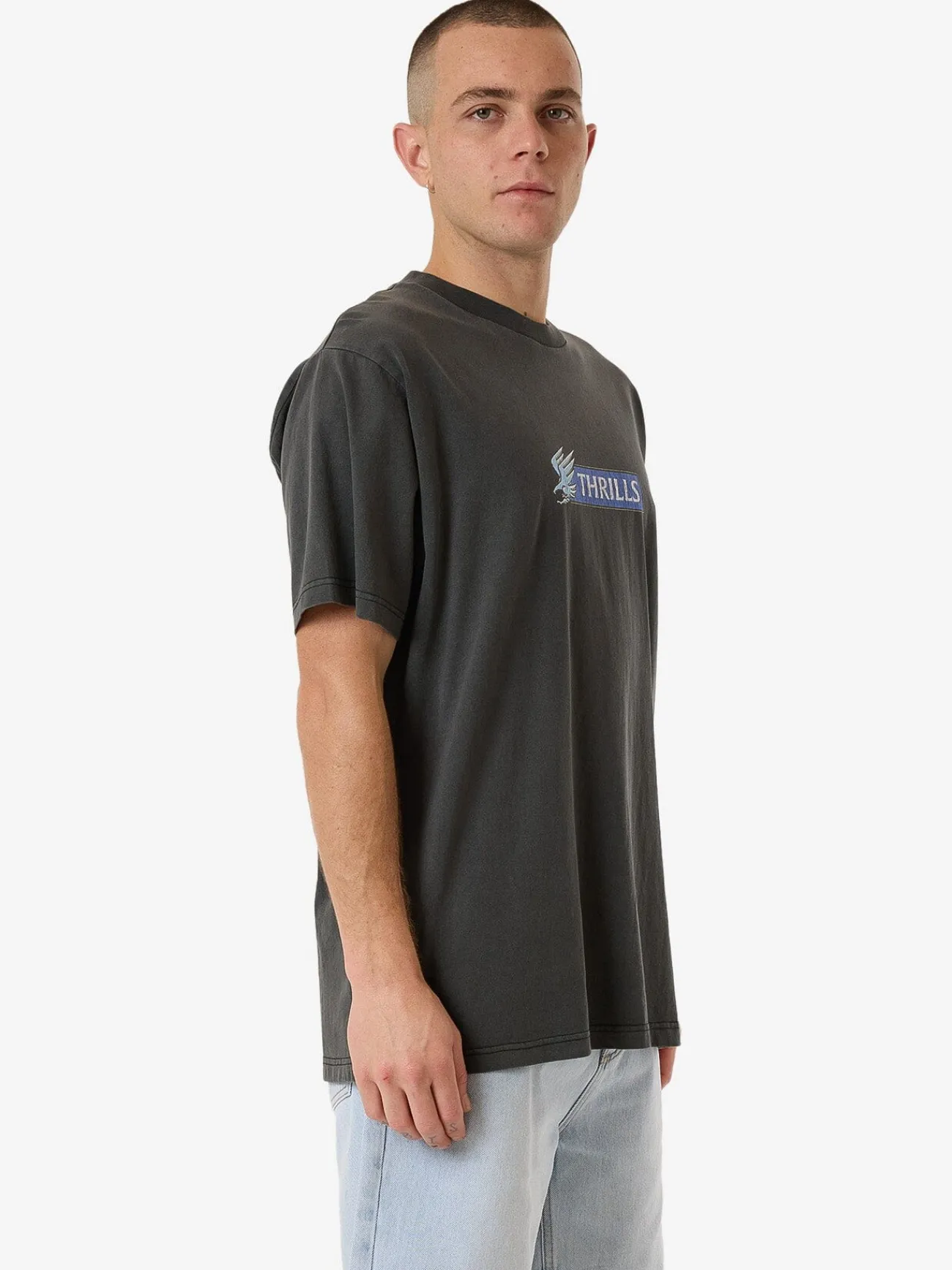 Outlet Thrills Allegiance Merch Fit Tee - Merch Black MerchBlack