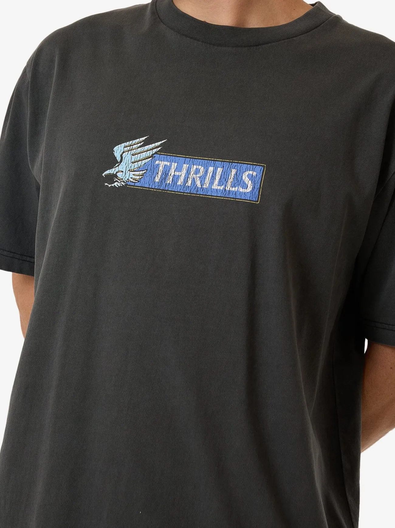 Outlet Thrills Allegiance Merch Fit Tee - Merch Black MerchBlack