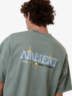 Best Thrills Ambient Connections Box Fit Oversize Tee - Chinois Green ChinoisGreen