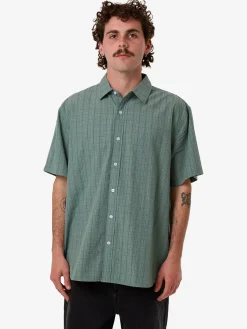 New Thrills Ambient Connections Short Sleeve Shirt - Chinois Green ChinoisGreen