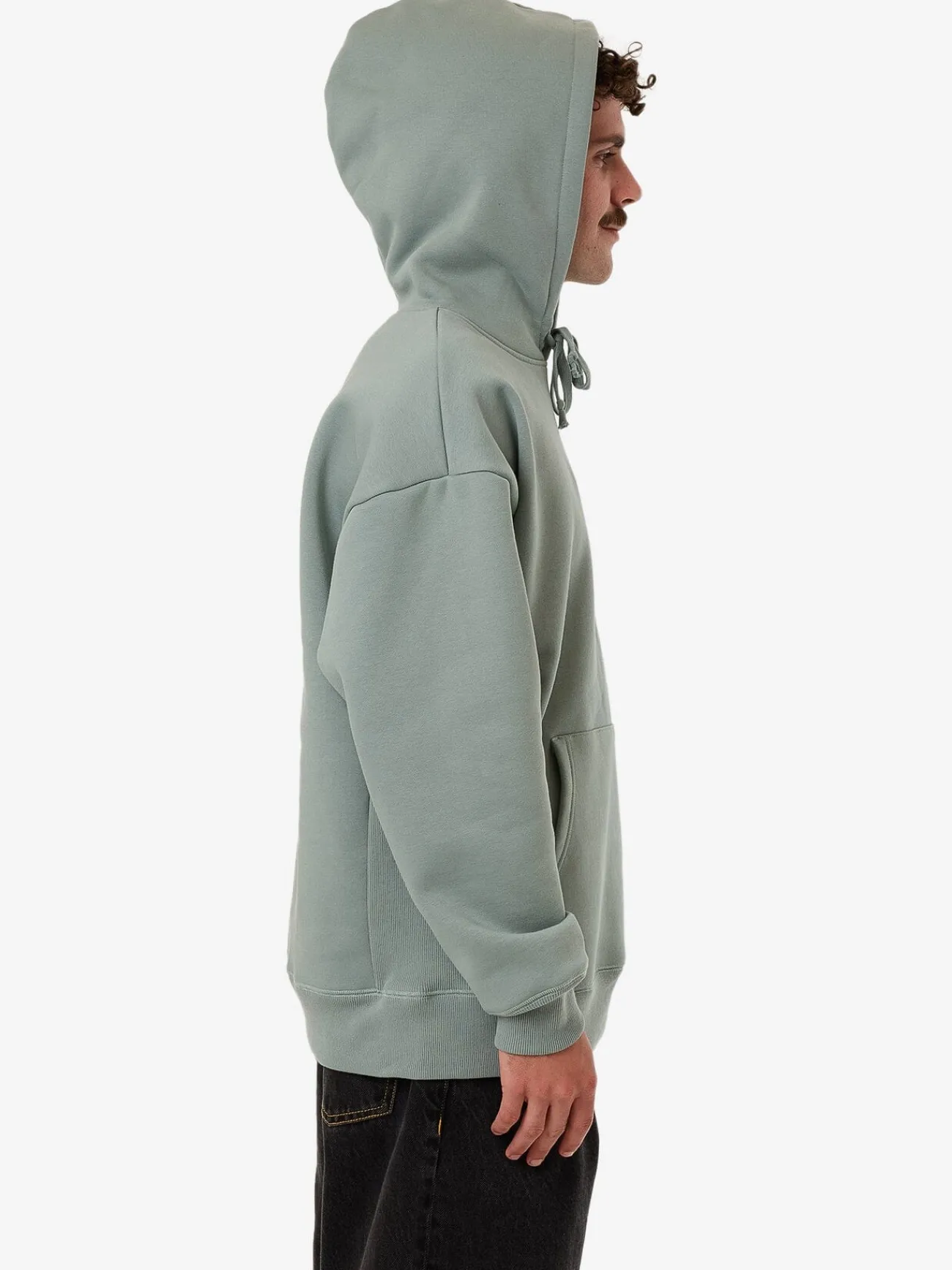 Fashion Thrills Ambient Connections Slouch Pull On Hood - Chinois Green ChinoisGreen
