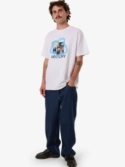 Discount Thrills Anarchy JAMES ADAMS Merch Fit Tee - White