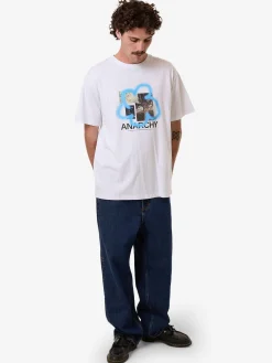 Discount Thrills Anarchy JAMES ADAMS Merch Fit Tee - White