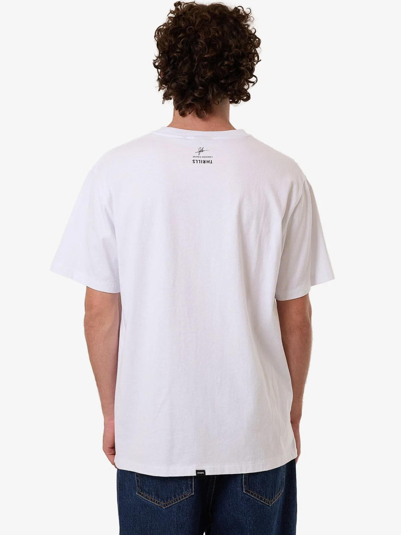 Discount Thrills Anarchy JAMES ADAMS Merch Fit Tee - White