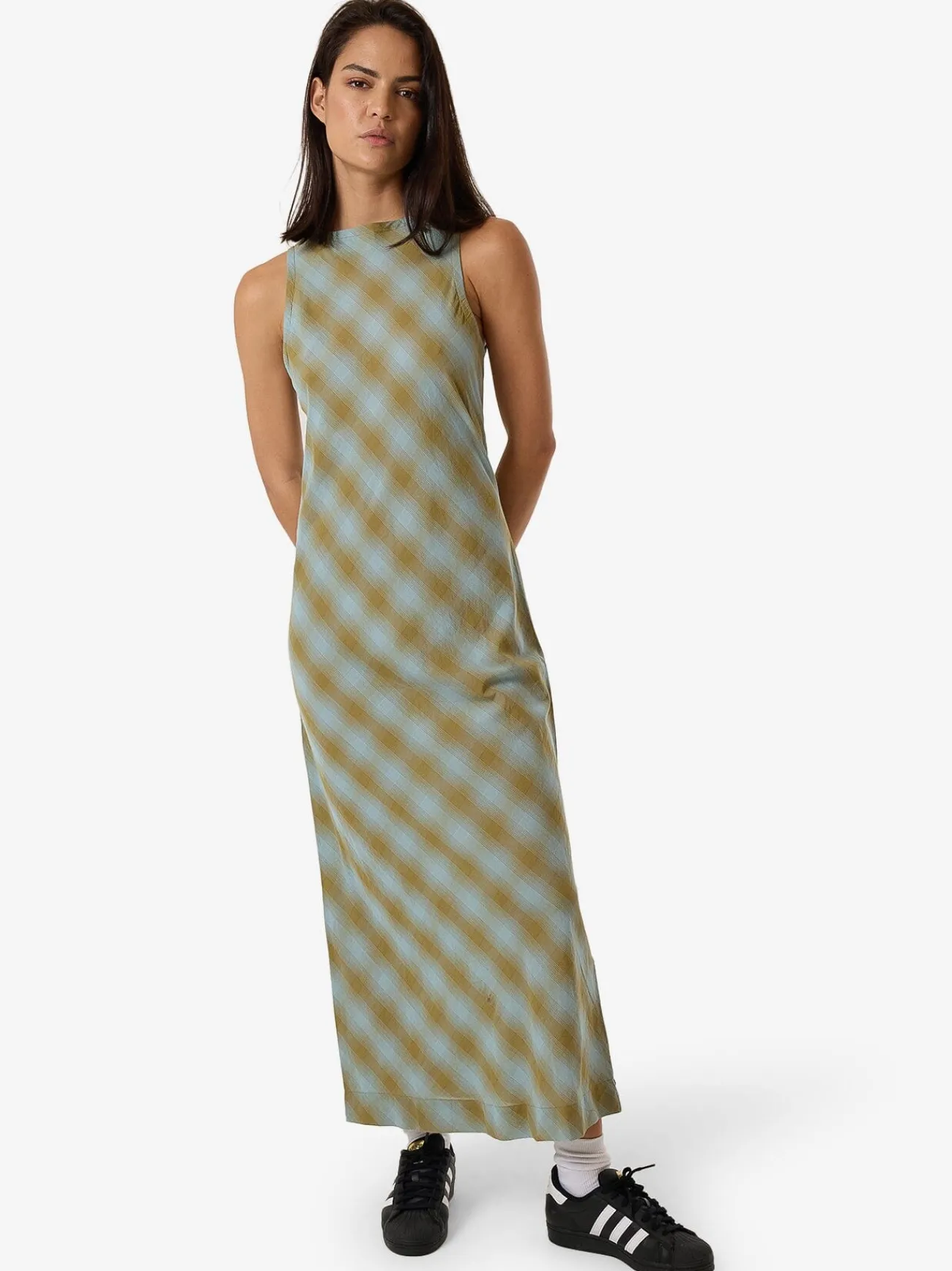 Hot Thrills Ansley Arianna Maxi Dress - Stone Blue StoneBlue