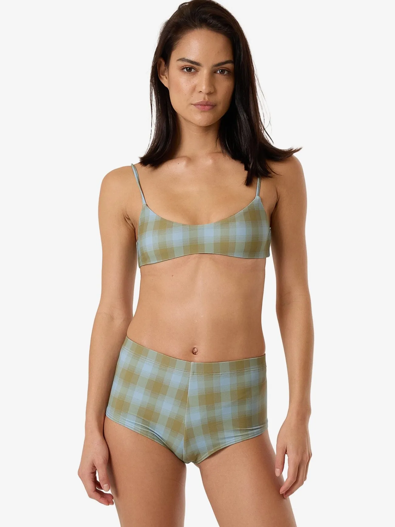 Discount Thrills Ansley Crop Bikini Top - Blue Stone BlueStone