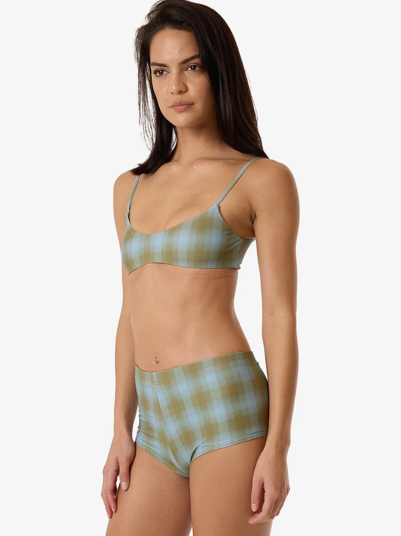 Discount Thrills Ansley Crop Bikini Top - Blue Stone BlueStone