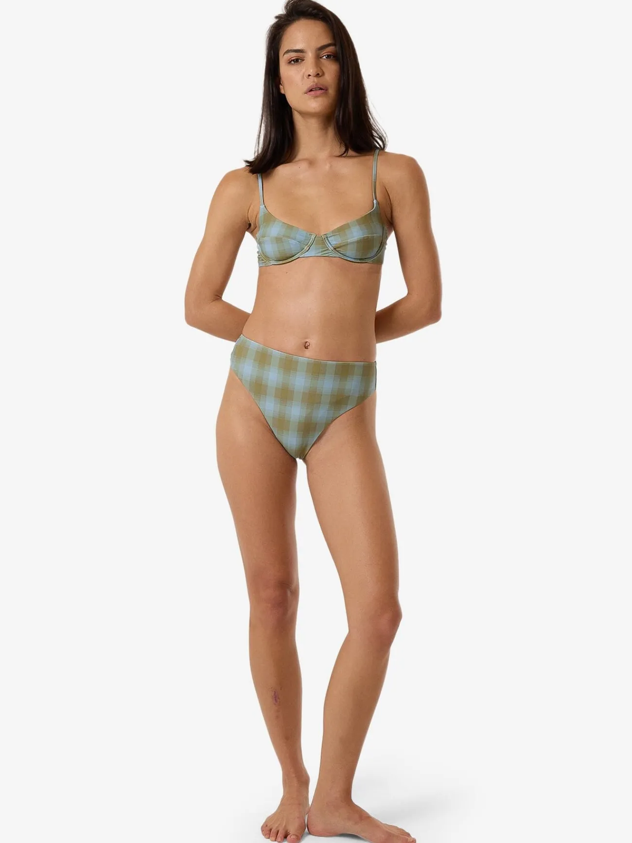 Sale Thrills Ansley Underwire Bikini Top - Blue Stone BlueStone