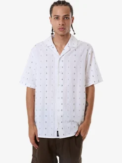 Outlet Thrills Anytime Bowling Shirt - Dirty White DirtyWhite