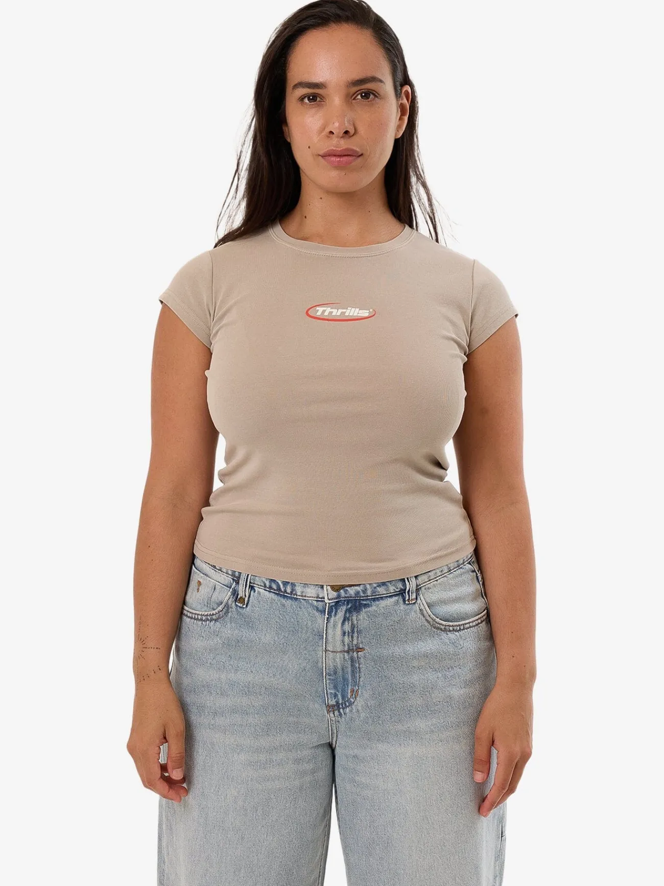 New Thrills Arena Club Tee - Stone