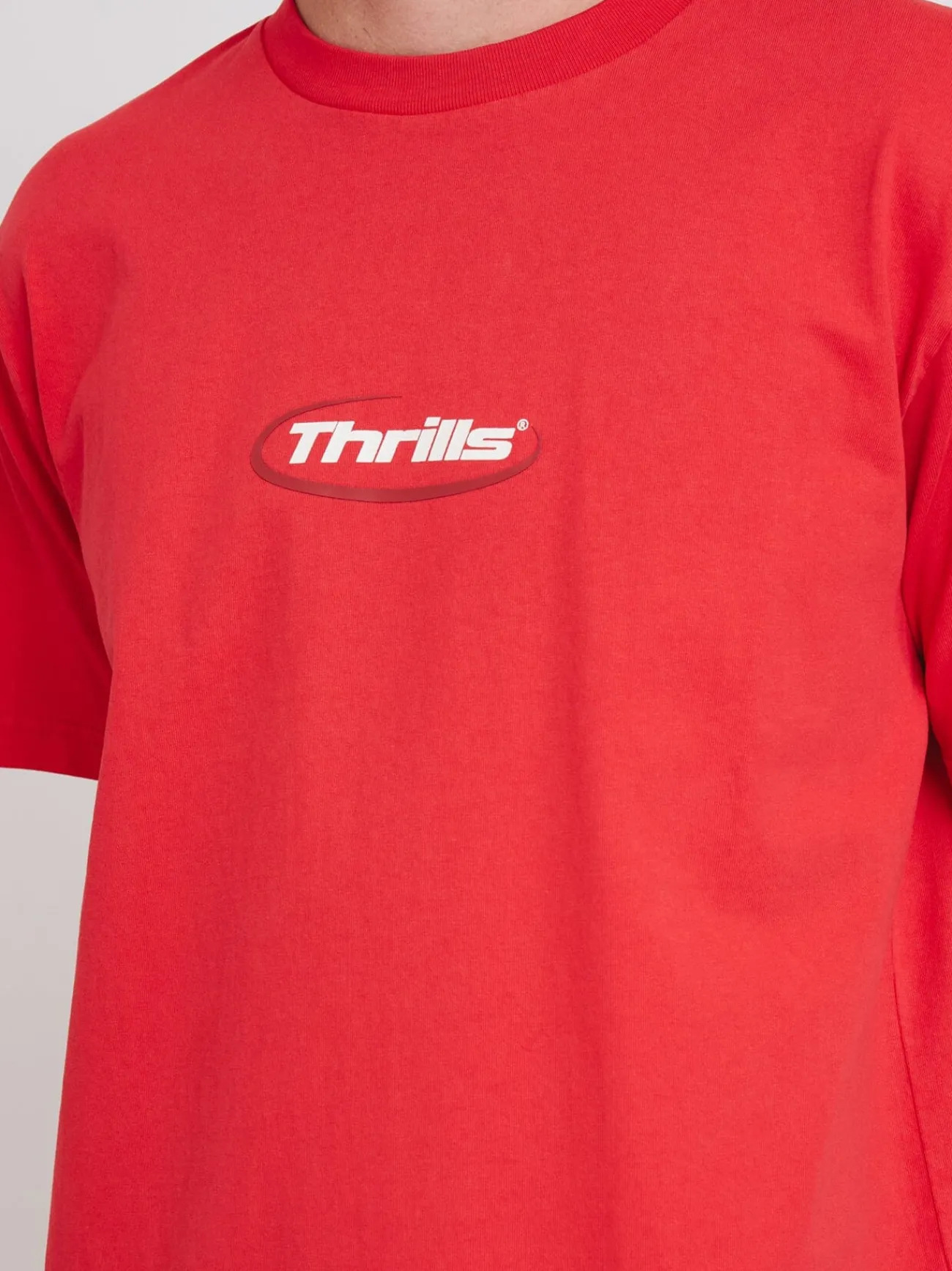New Thrills Arena Merch Fit Tee - Flame Red FlameRed