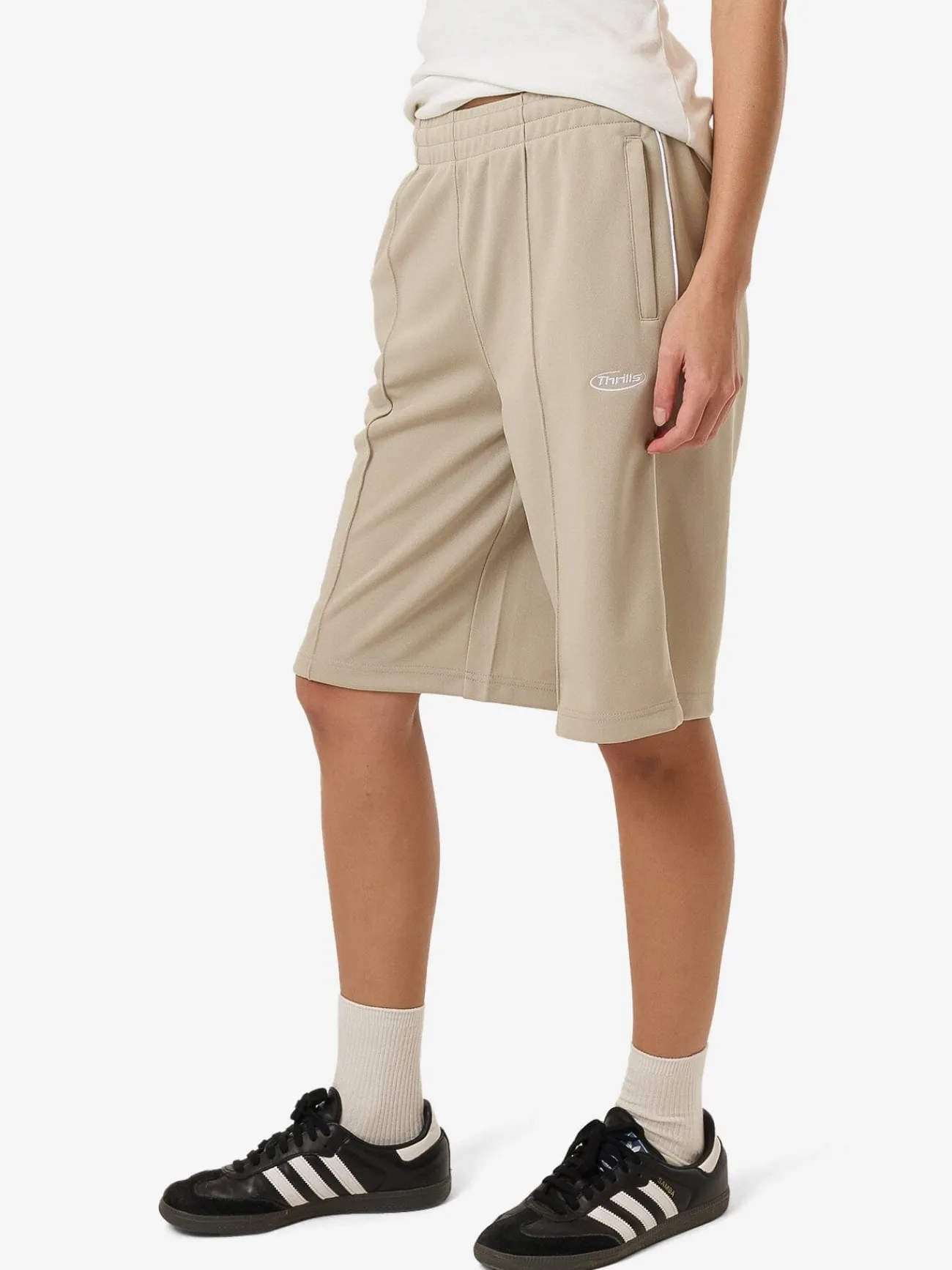 Outlet Thrills Arena Tricot Track Short - Stone