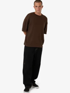 Fashion Thrills Arts & Industrial Box Fit Oversize Short Tee - Postal Brown PostalBrown