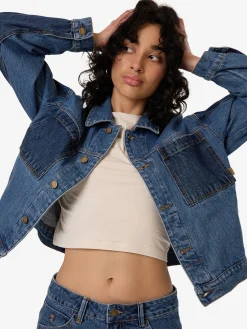 Outlet Thrills Bailey Jacket - Two Tone Blue TwoToneBlue