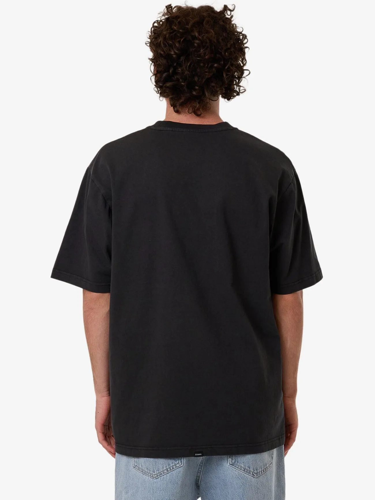 Fashion Thrills Behind It All Oversize Fit Tee - Pirate Black PirateBlack