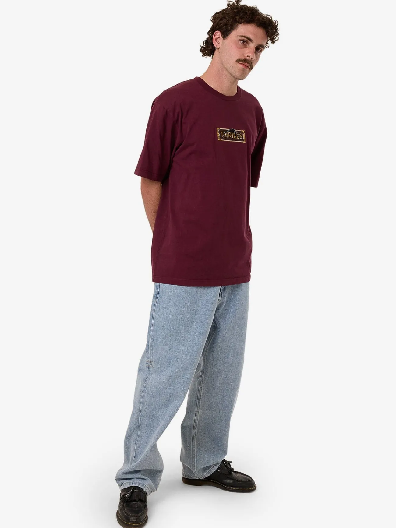 Online Thrills Behind It All Oversize Fit Tee - Wine Tasting WineTasting