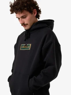 Online Thrills Behind It All Slouch Pull On Hood - Pirate Black PirateBlack