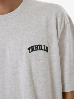 Discount Thrills Believe Oversize Fit Tee - White Marle WhiteMarle