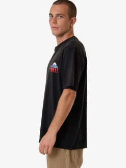 Online Thrills Beyond The Hills Oversize Fit Tee - Black Fade BlackFade