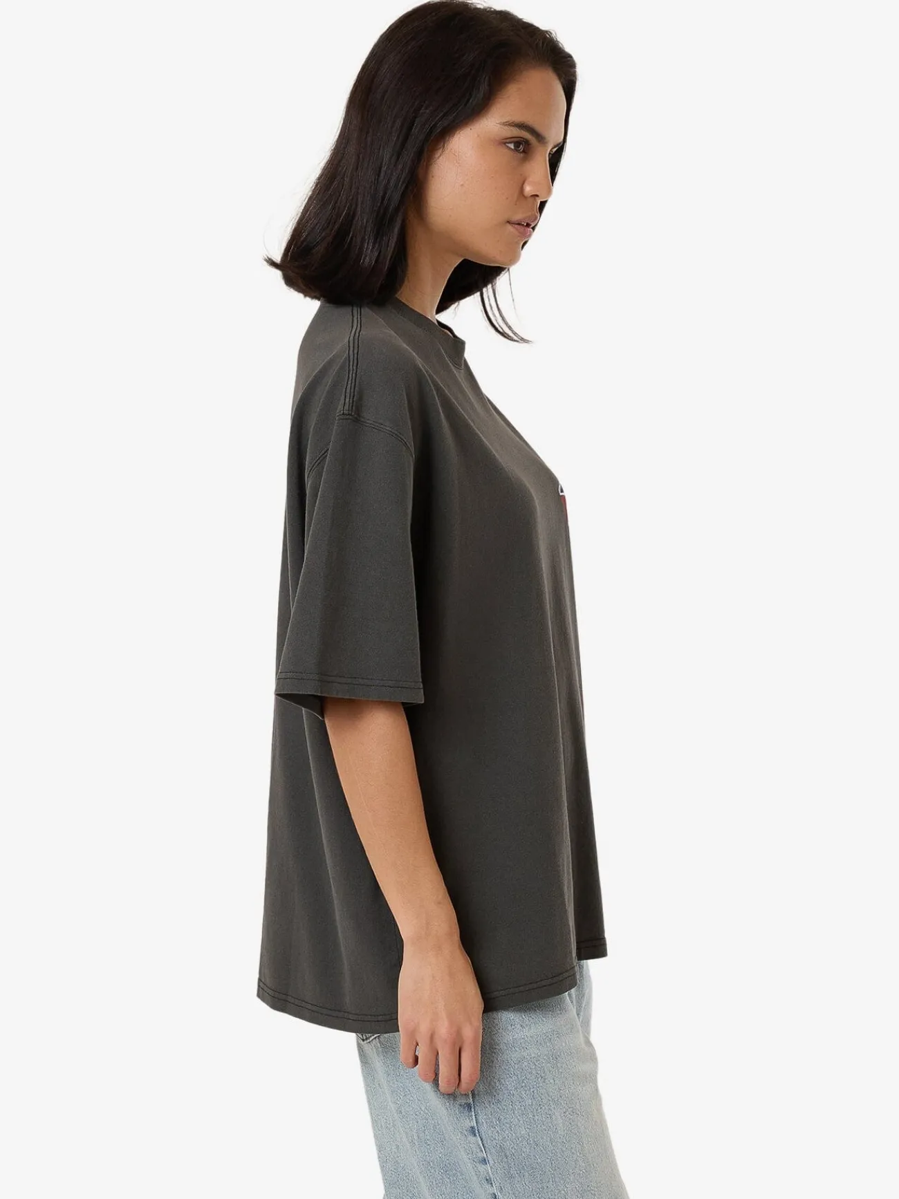 Online Thrills Beyond The Hills Oversized Tee - Merch Black MerchBlack