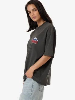Online Thrills Beyond The Hills Oversized Tee - Merch Black MerchBlack