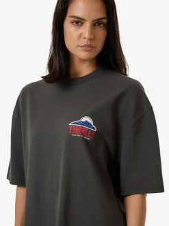 Online Thrills Beyond The Hills Oversized Tee - Merch Black MerchBlack