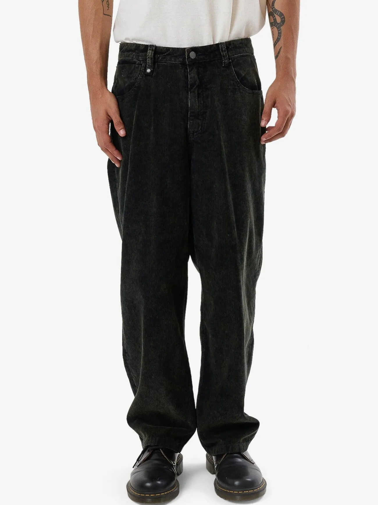 Fashion Thrills Big Slacker Cord Jean - Black India Ink BlackIndiaInk