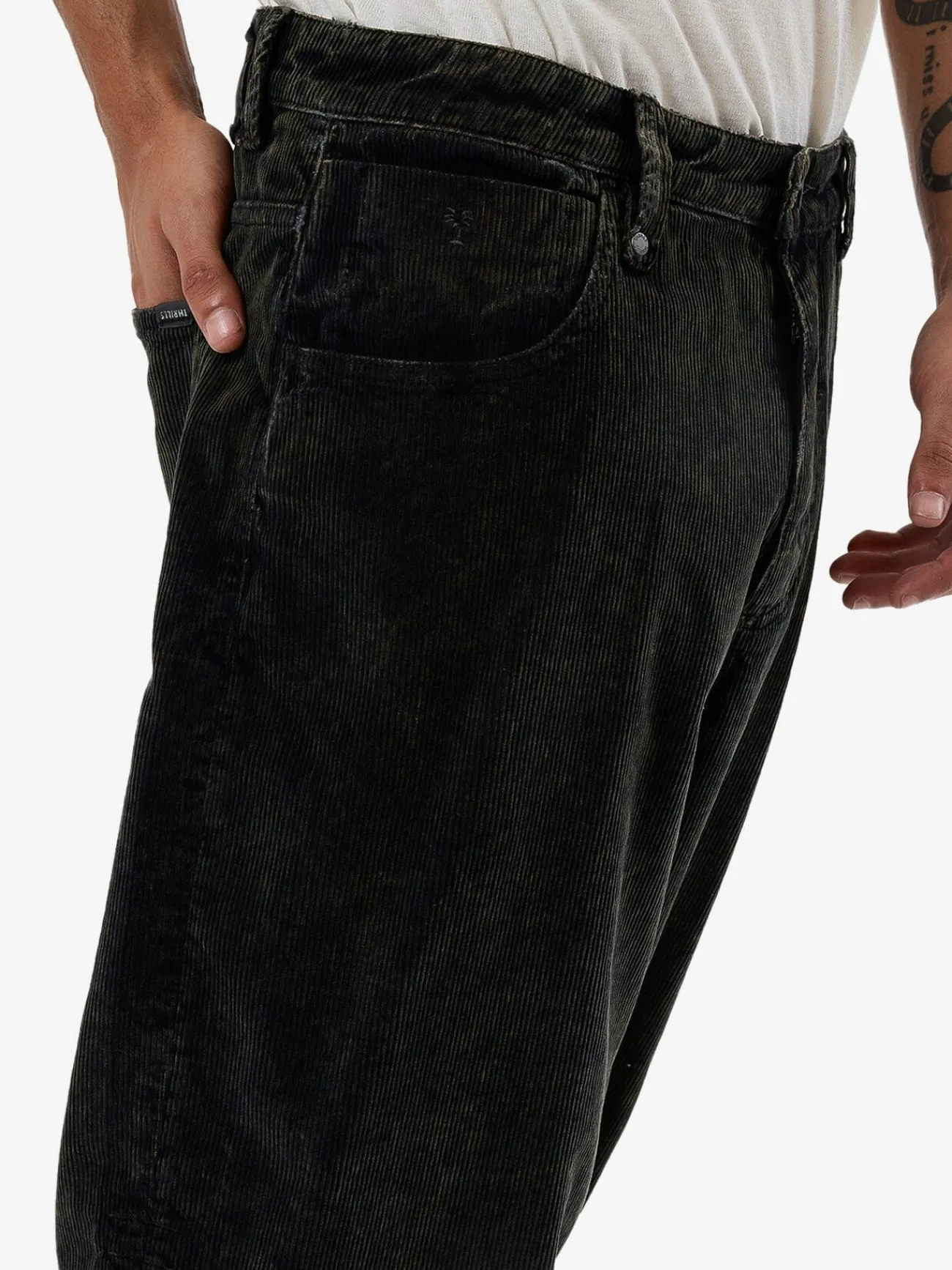 Fashion Thrills Big Slacker Cord Jean - Black India Ink BlackIndiaInk