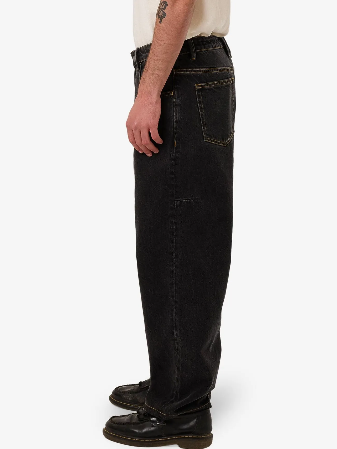 Clearance Thrills Big Slacker Denim Jean - Black Bull BlackBull