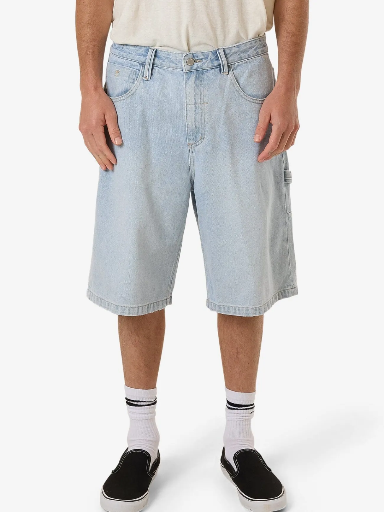 Discount Thrills Big Slacker Denim Short - Ether Blue EtherBlue