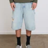 Best Thrills Big Slacker Denim Short - Dirty Ash Blue DirtyAshBlue