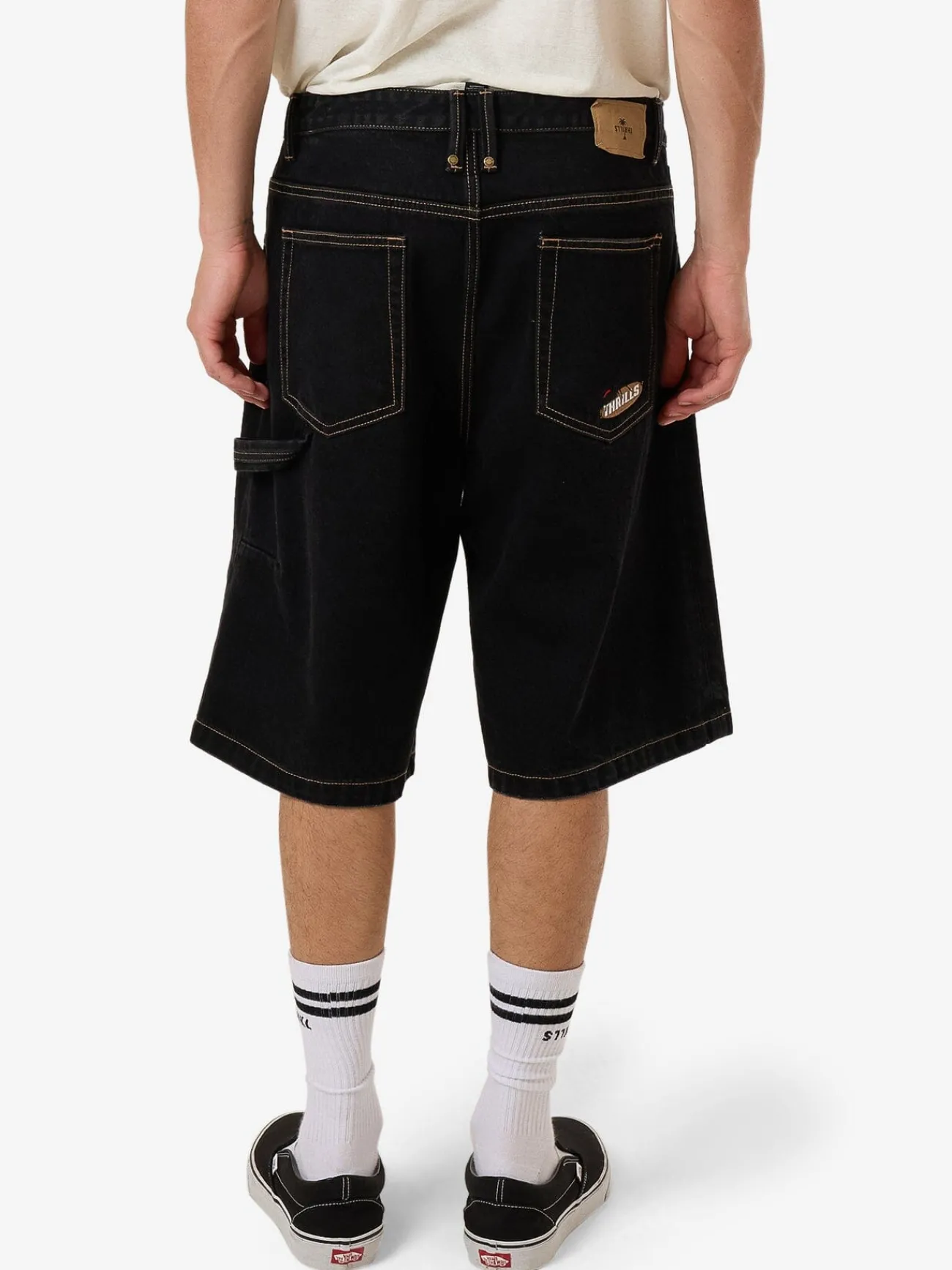 Hot Thrills Big Slacker Denim Short - Black Rinse BlackRinse