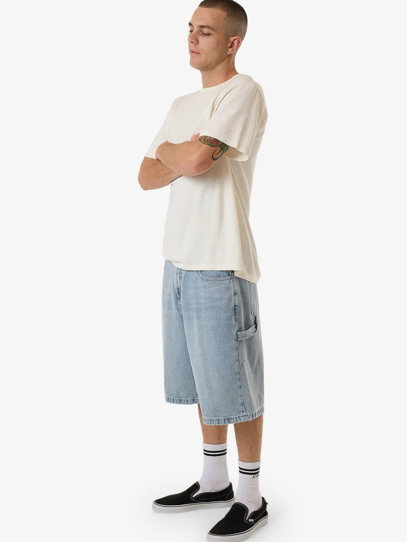 Discount Thrills Big Slacker Denim Short - Endless Blue EndlessBlue