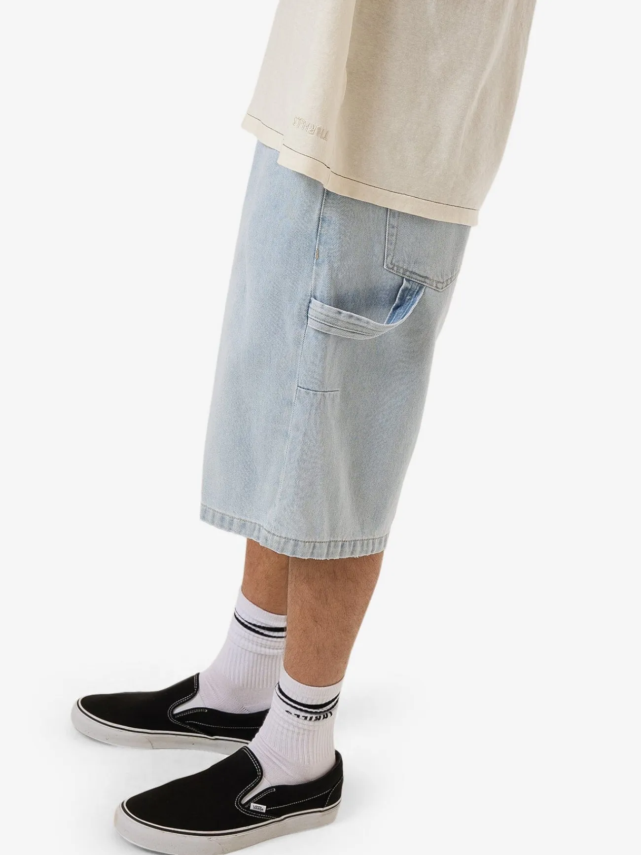 Discount Thrills Big Slacker Denim Short - Ether Blue EtherBlue
