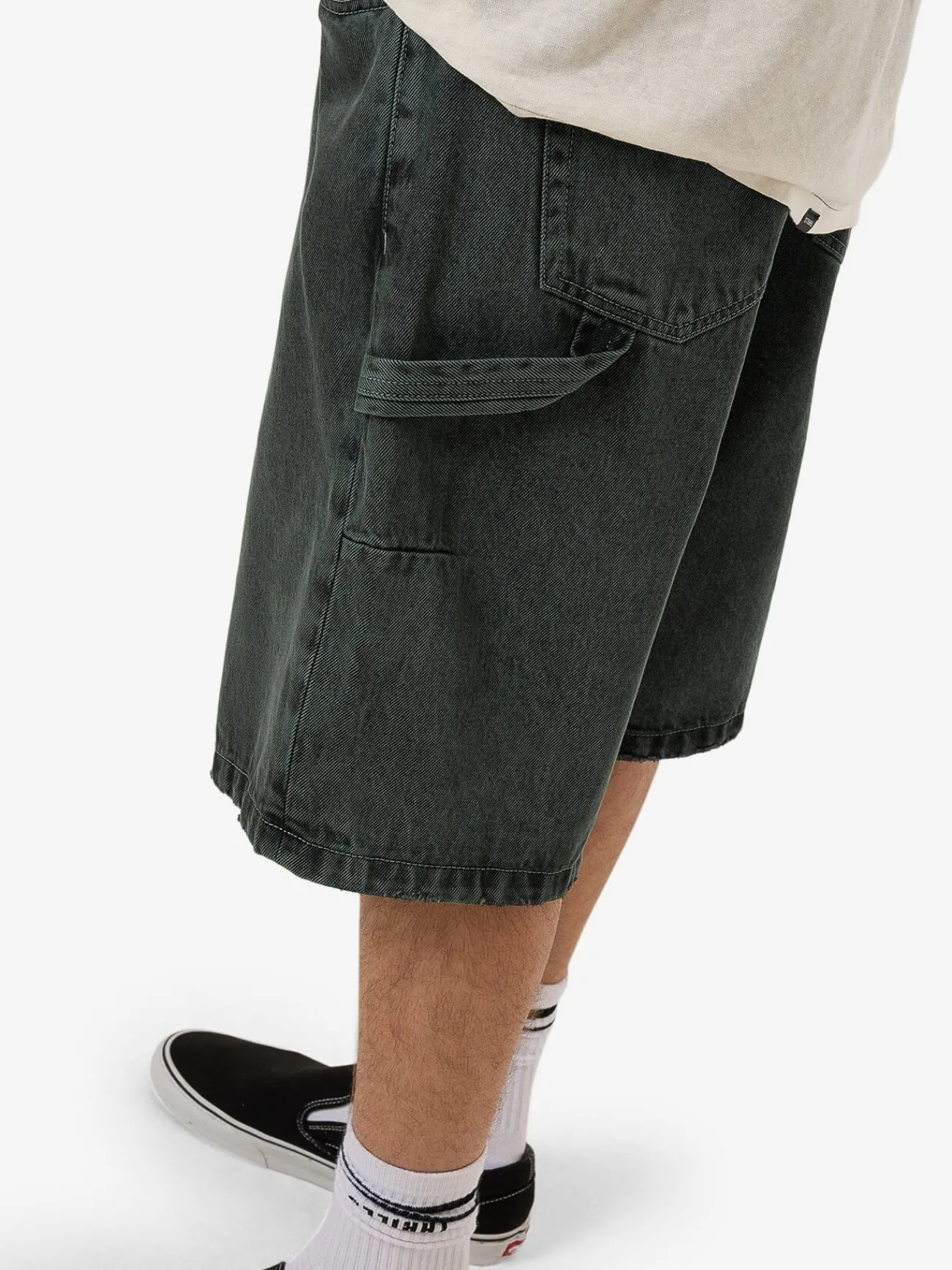 Clearance Thrills Big Slacker Denim Short - Dark Forest DarkForest
