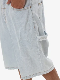 Hot Thrills Big Slacker Denim Short - Dirty Fade DirtyFade