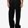 Sale Thrills Big Slacker Embro Denim Jean - Black Rinse BlackRinse