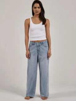 Hot Thrills Billie Low Baggie Jean - Ash Blue AshBlue