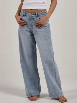 Hot Thrills Billie Low Baggie Jean - Ash Blue AshBlue