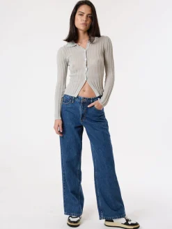 Fashion Thrills Billie Low Loose Jean - Rinsed Blues RinsedBlues