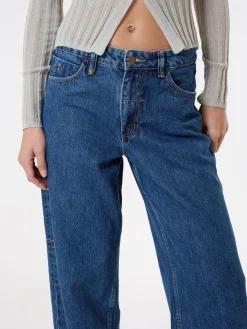 Fashion Thrills Billie Low Loose Jean - Rinsed Blues RinsedBlues