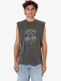 Hot Thrills Bitter End Merch Fit Muscle Tee - Merch Black MerchBlack
