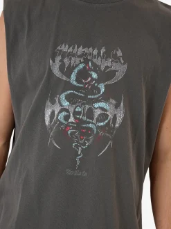 Hot Thrills Bitter End Merch Fit Muscle Tee - Merch Black MerchBlack
