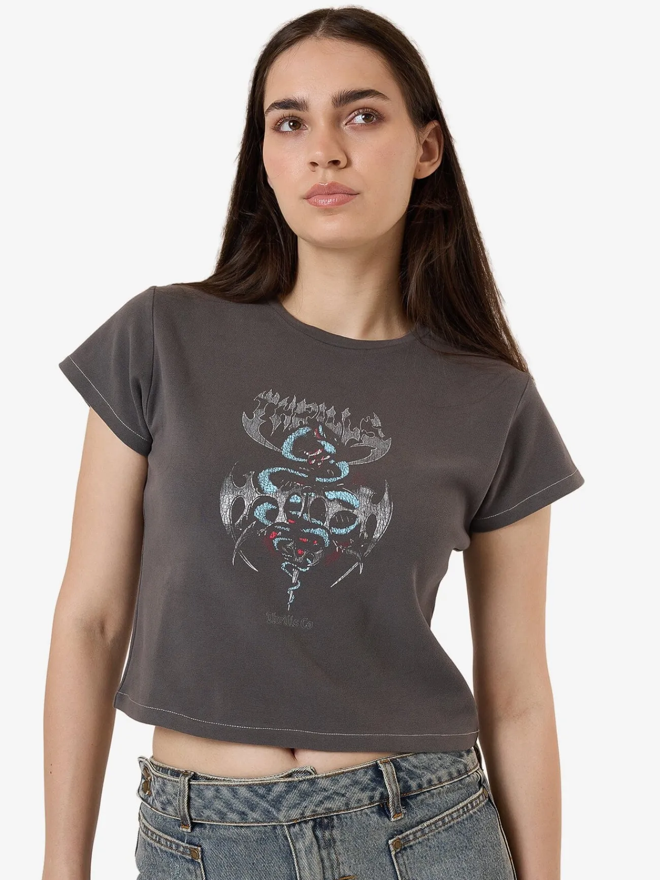 Online Thrills Bitter End Mini Tee - Merch Black MerchBlack