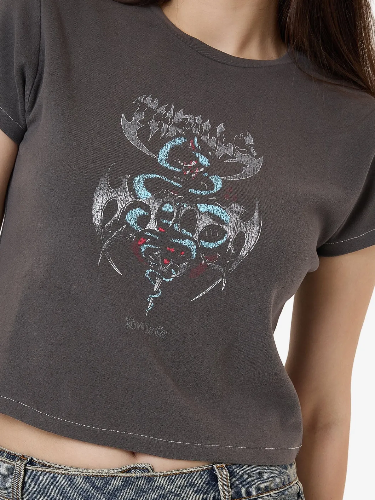 Online Thrills Bitter End Mini Tee - Merch Black MerchBlack
