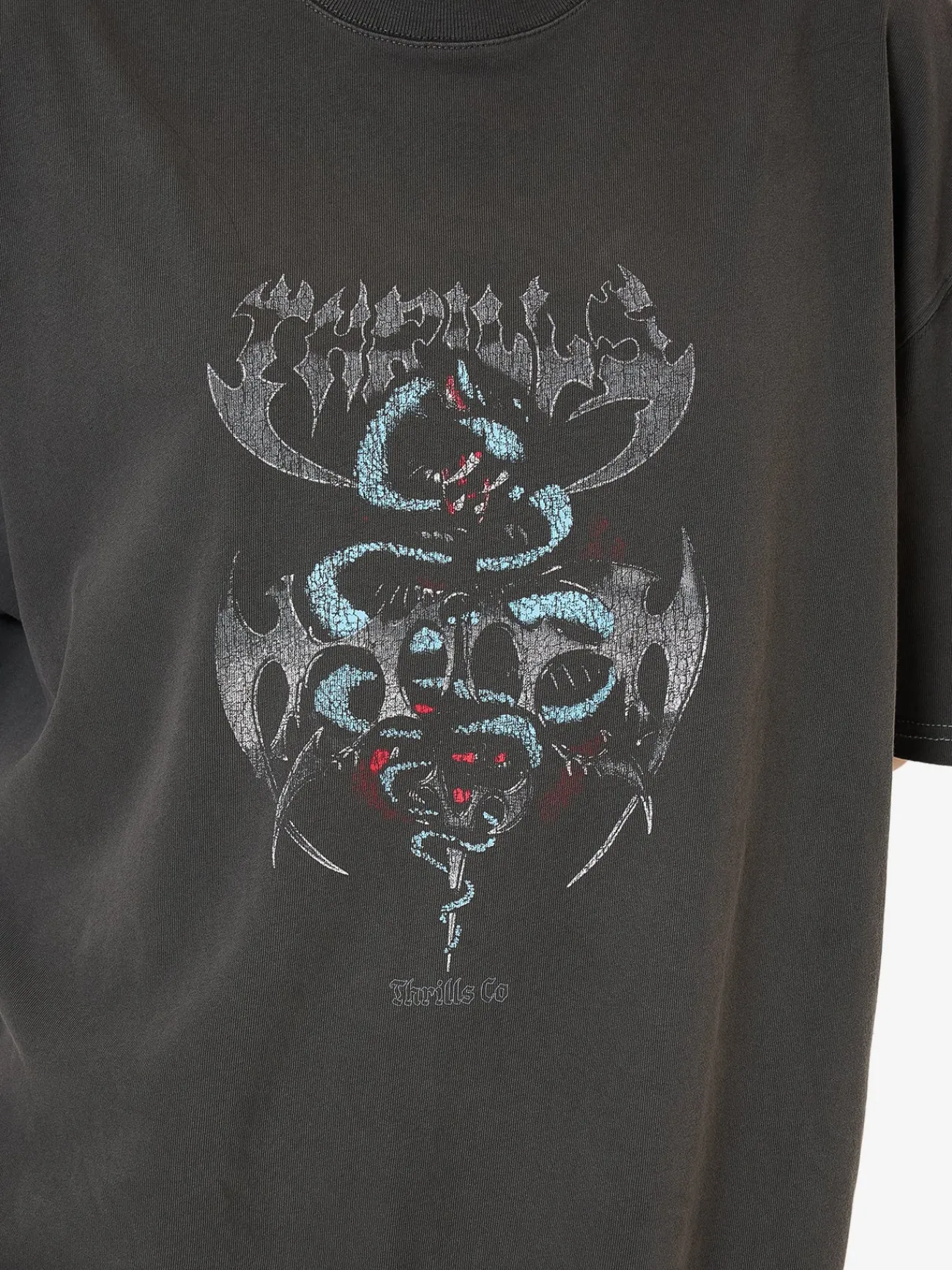 Sale Thrills Bitter End Oversized Tee - Merch Black MerchBlack
