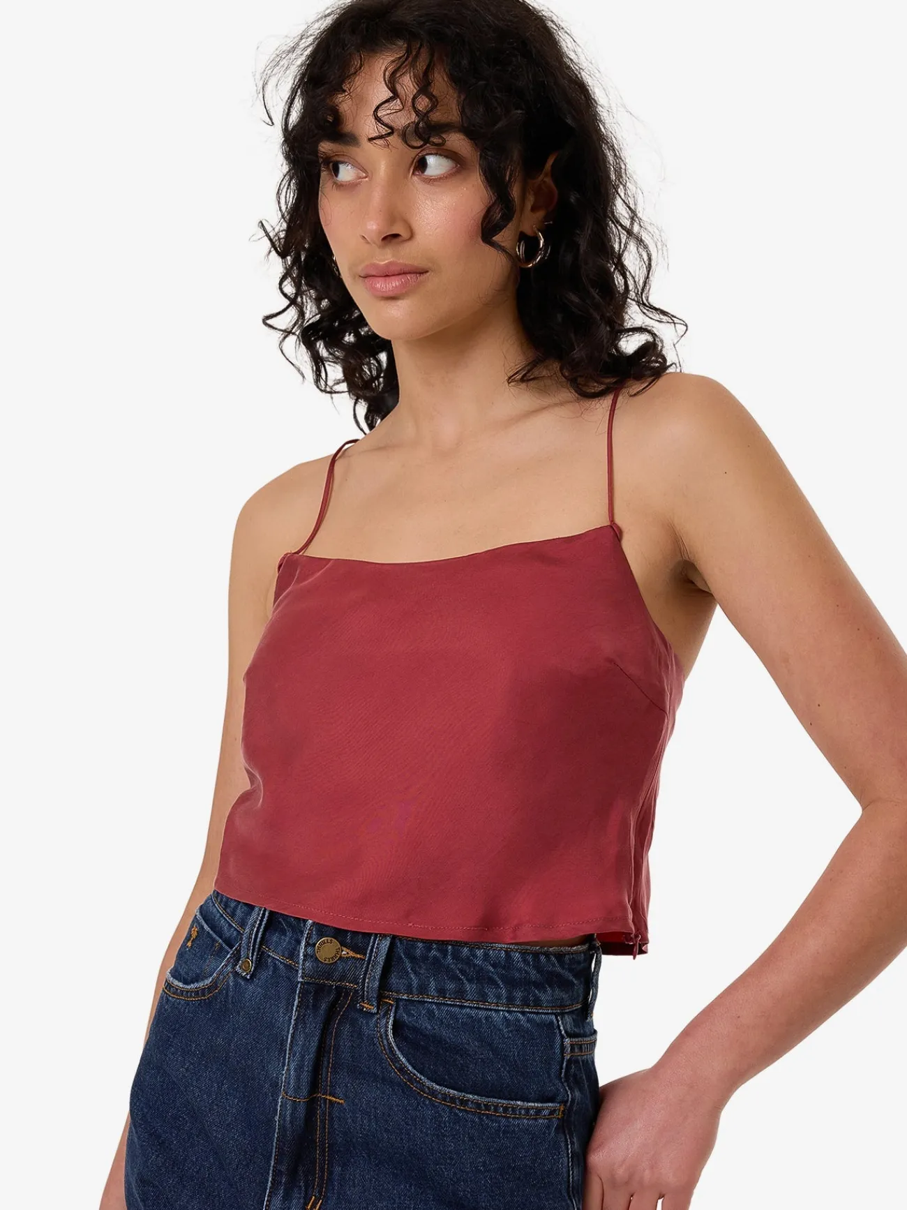 Clearance Thrills Blair Camisole - Cabernet