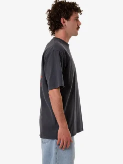 Hot Thrills Blends Oversize Fit Tee - India Ink Fade IndiaInkFade